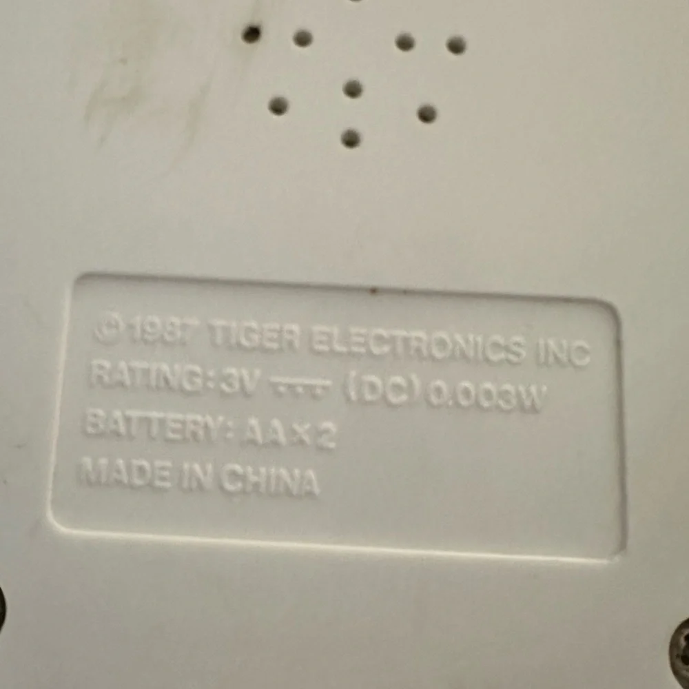 Vintage 1987 tiger
